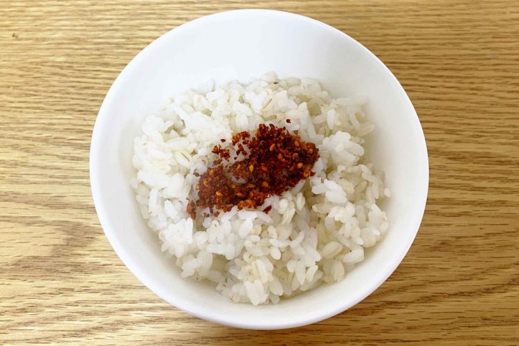 業務スーパー「唐辛子と花椒のザクザク食べる生七味」